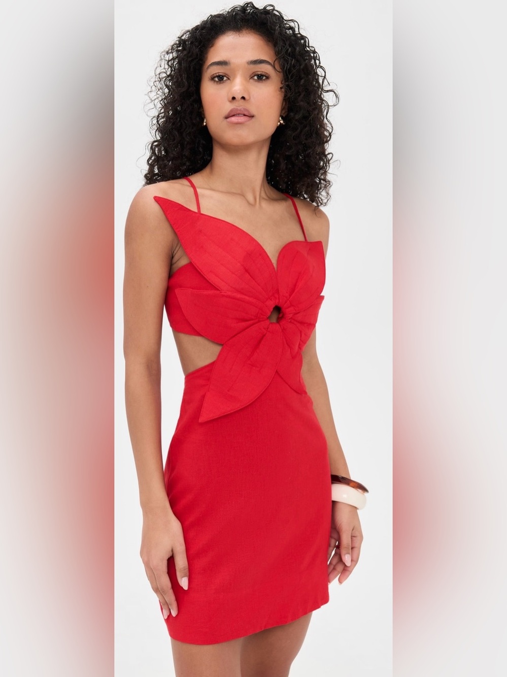 FARM Rio Red Flower Dress - Picture 5 of 9